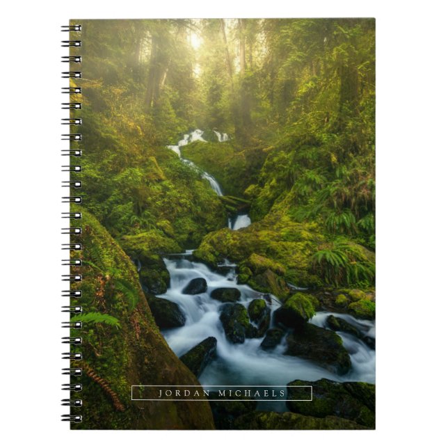 Caderno Espiral Quedas | Parque Nacional da Olimpiadas, Washington (Frente)