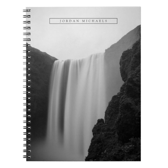 Caderno Espiral Quedas | SkogafosWaterfall, Islândia (Frente)