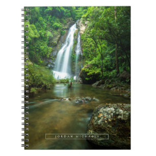 Caderno Espiral Quedas Tamnung Waterfall, Phuket Thailand