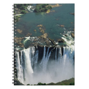 Caderno Espiral Quedas Victoria, fronteira entre Zâmbia e Zimbábue