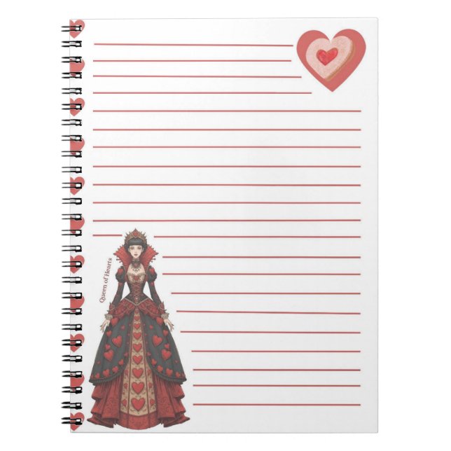 Caderno Espiral Queen of Hearts (Frente)