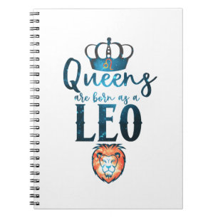 Caderno Espiral Queens são nasceres como Sinal de Zodíaco LEO em
