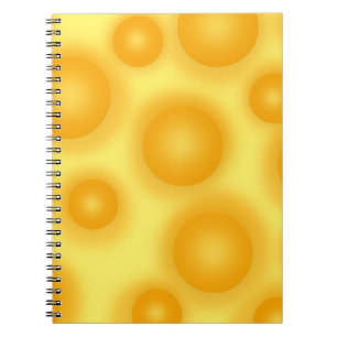 Caderno Espiral Queijo suíço amarelo