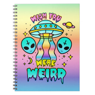 Caderno Espiral Queria Que Fosse Estranha - Aliens