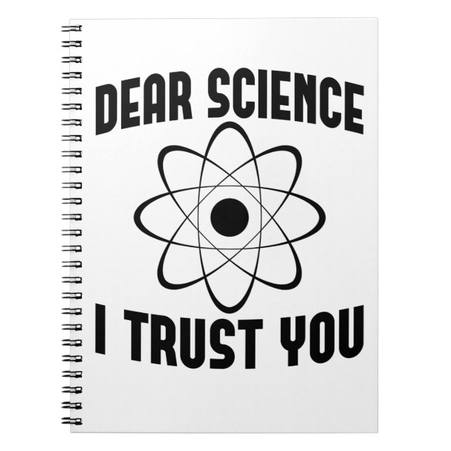 Caderno Espiral Querida Ciência Eu Confio em Você - Professor de F (Frente)