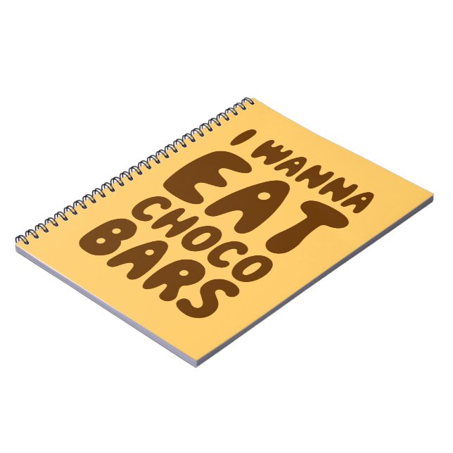 Caderno Espiral Quero Comer Bares Choco (Left Side)