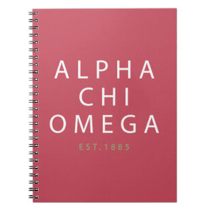 Caderno Espiral Qui alfa Omega Est. 1885