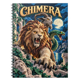 Caderno Espiral Quimera, Monstro de Corte de Papel
