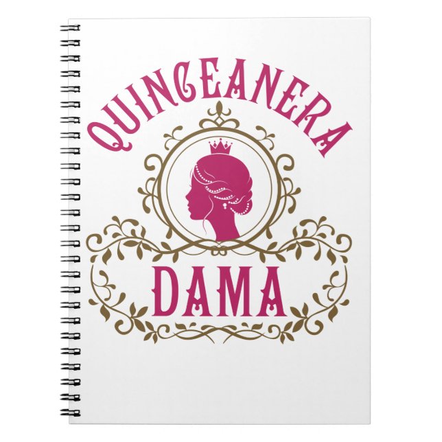 Caderno Espiral Quinceanera Dama (Frente)