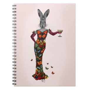 Caderno Espiral Rabbit Borboleta Vestido 2