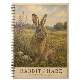 Caderno Espiral Rabbit Hare Meadowlands VINTAGE