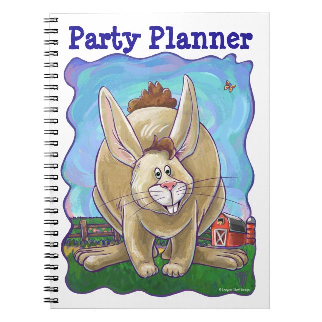 Caderno Espiral Rabbit Party Center (Frente)
