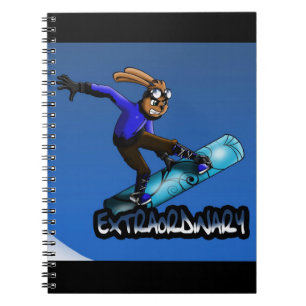 Caderno Espiral Rabbit Snowboarder