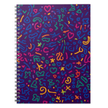 Rabisco divertido formas vibrantes coloridas