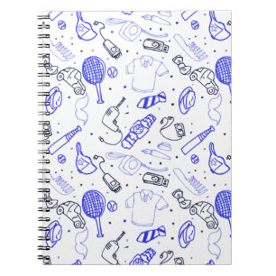 Caderno Espiral rabisco do dia de os pais