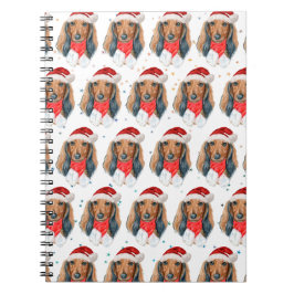 Caderno Espiral Raça de Cachorro Dachshund Natal