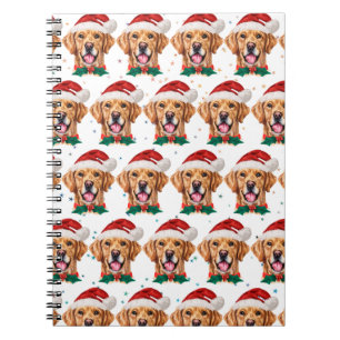 Caderno Espiral Raça de Cachorro Retriever Dourado Natal