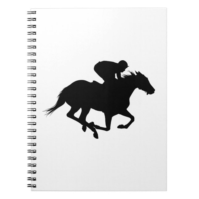 Caderno Espiral Race Horse Silhouette (Frente)