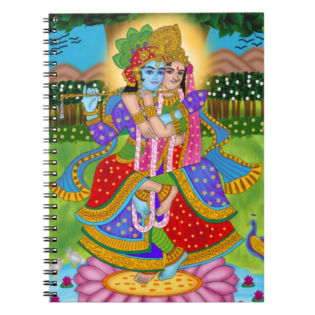 Caderno Espiral Radha Krishna Notebook (Frente)
