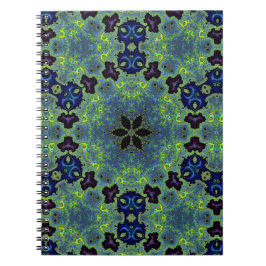 Caderno Espiral Radiant Fractal Symphony