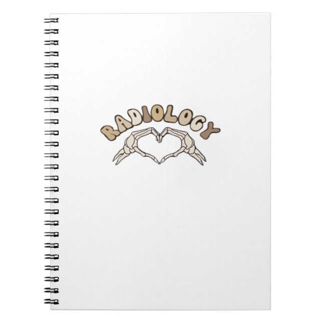 Caderno Espiral Radiologia Esqueleto Mãos Cardíacas Clássicas (Frente)