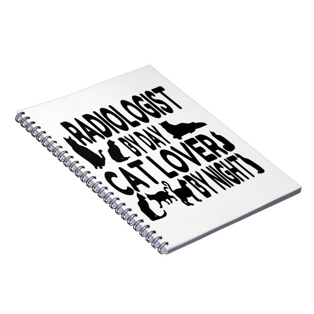 Caderno Espiral Radiologista Cat Lover (Lado Direito)