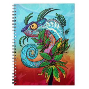 Caderno Espiral Rainbow Chameleon
