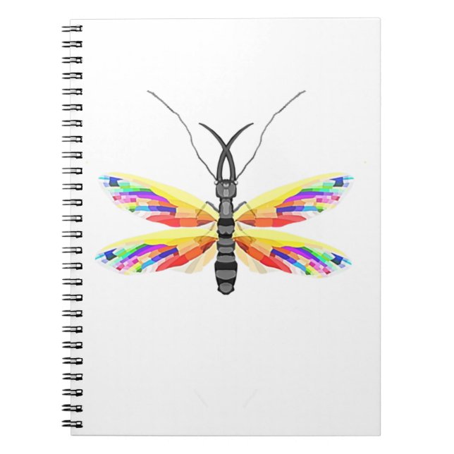 Caderno Espiral Rainbow Dobsonfly (Frente)