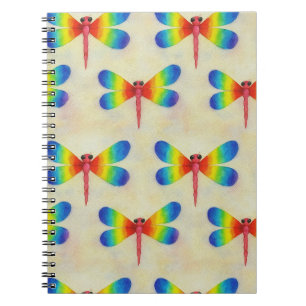 Caderno Espiral Rainbow Dragonfly