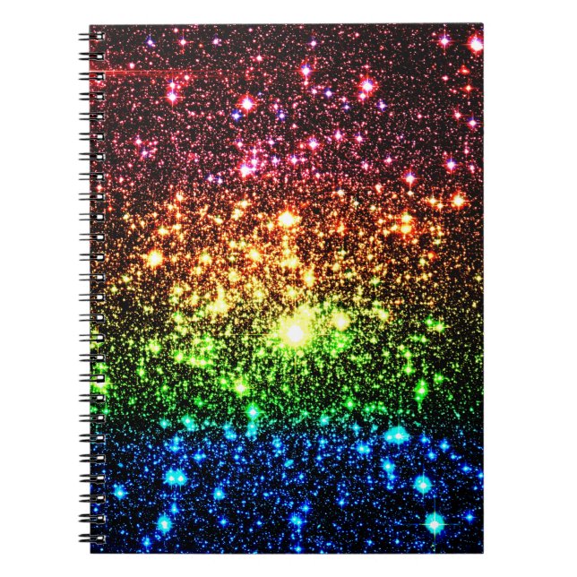 Caderno Espiral Rainbow Galaxy (Frente)