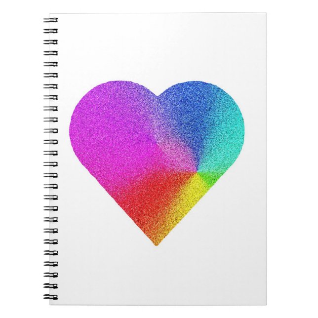 Caderno Espiral Rainbow Heart (Frente)