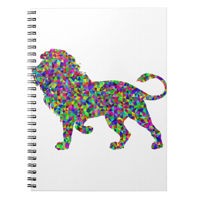 Caderno Espiral Rainbow Lion (Frente)