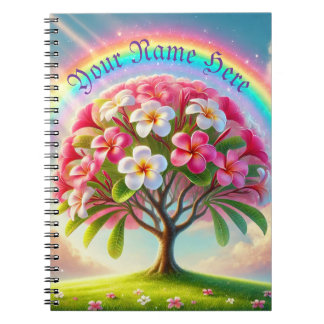 Caderno Espiral Rainbow Plumeria