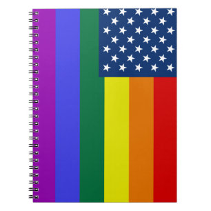 Caderno Espiral Rainbow Pride EUA