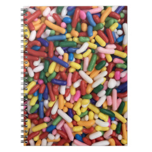 Caderno Espiral Rainbow Sprinkles