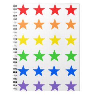 Caderno Espiral Rainbow starsky