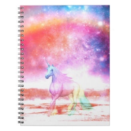 Caderno Espiral Rainbow unicorn