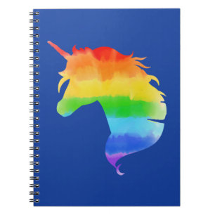 Caderno Espiral Rainbow Unicórnio
