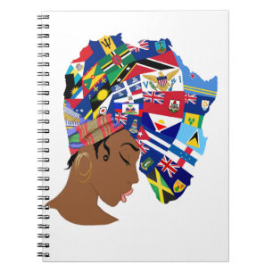 Caderno Espiral Rainha Afro-Caribe