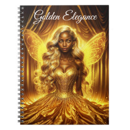 Caderno Espiral Rainha da fantasia majestosa em um reino mágico ou