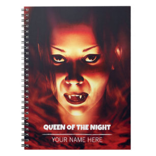 Caderno Espiral Rainha da Noite. Mulher vampira