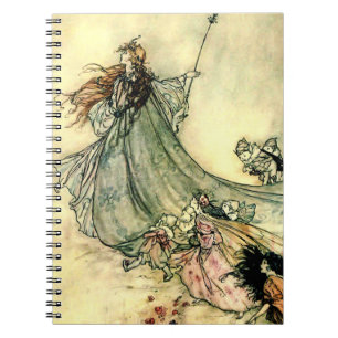 Caderno Espiral “Rainha das Fadas” por Arthur Rackham