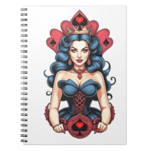 Caderno Espiral Rainha de Espadas Thunder_Cove