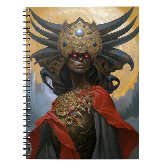 Caderno Espiral Rainha Deusa Fantasia Art (Frente)
