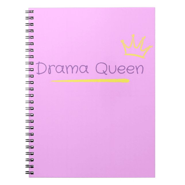 Caderno Espiral Rainha do Drama (Frente)