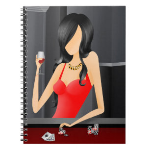 Caderno Espiral Rainha do Jogo - Casino de Las Vegas