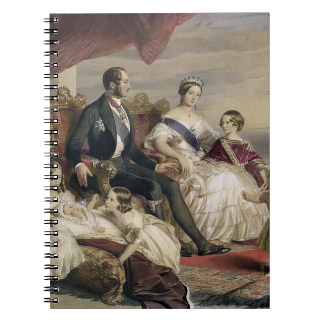 Caderno Espiral Rainha Victoria (1819-1901) e príncipe Albert (Frente)