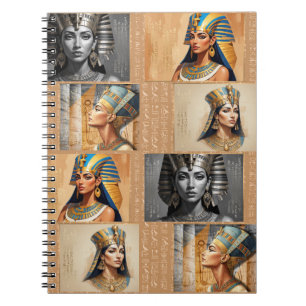Caderno Espiral Rainhas Faraônicas – Elegância Egípcia Antiga