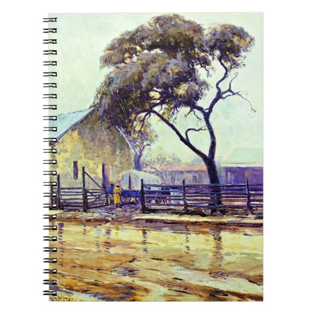 Caderno Espiral Rainy Day in Bandera por Julian Onderdonk (Frente)