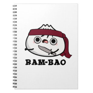 Caderno Espiral Ram-bao Funny Soldier Dimsun Pun